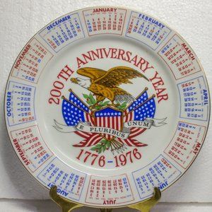 200TH USA Anniversary Year Plate 1975 From Spencer Gifts